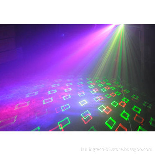 430mW RGB Multi-effect Laser Light with LEDs as Background